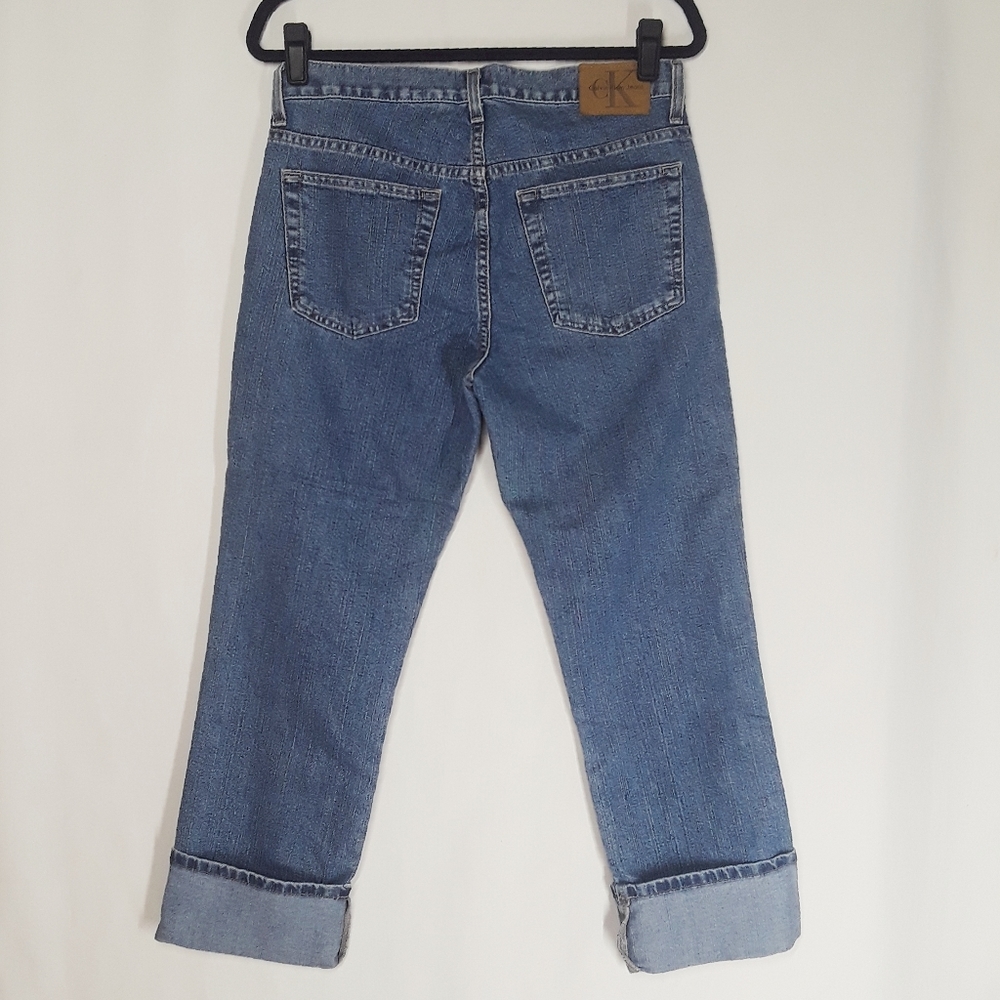 CALVIN KLEIN JEANS Cuffed Hem Blue Jeans 6 Small